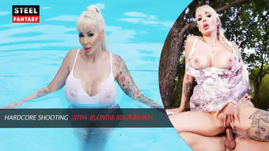 Hardcore shooting with Blondie Bombshell