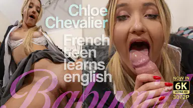French Schoolgirl Learning English III