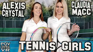 Alexis Crystal and Claudia Macc: Tennis Girls