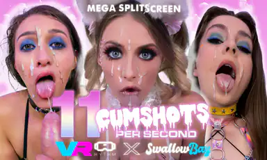 Mega Splitscreen 11 Cumshots Per Second