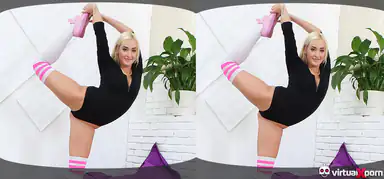 Flexi Aerobic Sex Tight Busty European Teen VR Sex