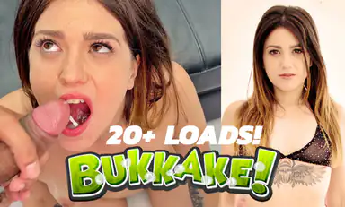 Bukkake and Hard Fuck with a Spanish Teen