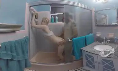 Blonde Fucks in the Shower
