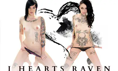 Double Upskirt I Hearts Raven