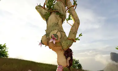 Vreal 18k Poison Ivy Spinning Blowjob While Hanging From a Tree Arkham Knight Parody