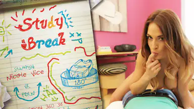 VR Porn Study Break Hot Teen Student on Top