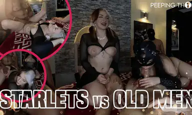 Sunflower and Ivy Fuck Interracial Old Men