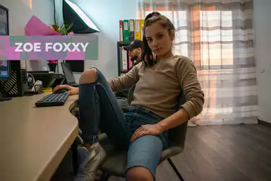 Zoe Foxxy Office Romance with a Horny Coworker