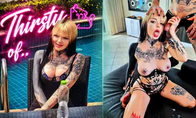 Thirsty Inked Street Girl Invited for a Hardcore VR Casting Couch Fuck Tattooed White Girl Drained My Balls