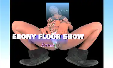 Ebony Floor Show Sexy Dance Tease