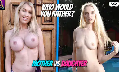 Battle of Blondes Big Tits Mommy vs Hot Teen 18yo