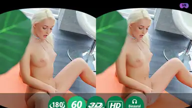 Hot Blonde Masturbates During Yoga
