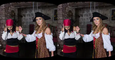 Lesbian pirates in action