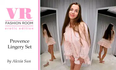 Alexia Sun Try on Provence Lingery Set