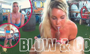 Busty Blonde Blows and Gos Audition Gone Right