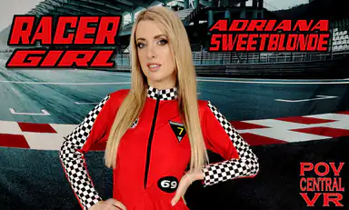 Adriana Sweet Blonde Racer Girl
