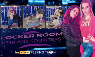 Kimberly and Melody Squirting Locker Room Lesbians