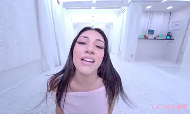 New Model Alice Rebel Strips Over Music in the White Studio