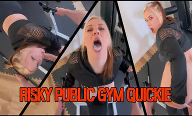 Risky Public Gym Quickie