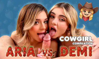 Aria vs Demi Taboo Cowgirl Compilation