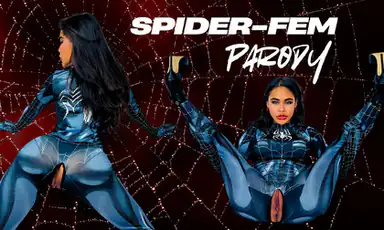 Spider Woman Parody Caught in My Web of Throat Backshots She Drained Me Until I Covered Her Face