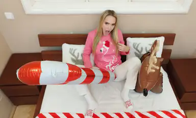 Athena Fleurs VR Behind the Scenes Part Two Bubble Butt Blonde Christmas Creampie by Massive Cock Jock