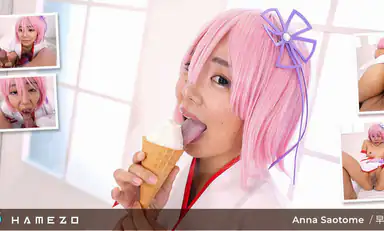 Vanila Ice Cream and Sperm Creampie for Anna Saotome