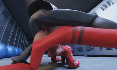 Locker Room Anal Stretch